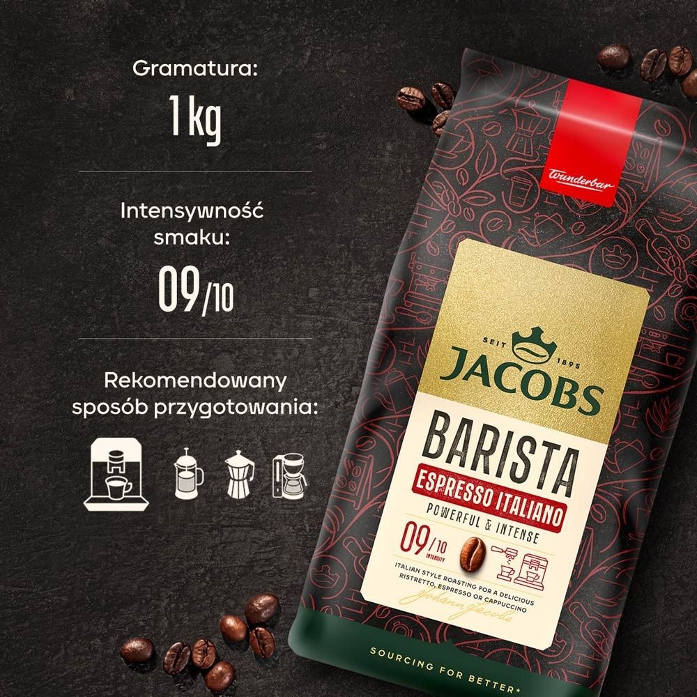 Набір кави в зернах Jacobs Mix 3х1кг ( Jacobs Barista Editions Espresso Italiano 1 кг, Jacobs Kr&ouml;nung 1 кг, Jacobs Origins Fusion Brazil & Colombia 1 кг) cbn797 фото