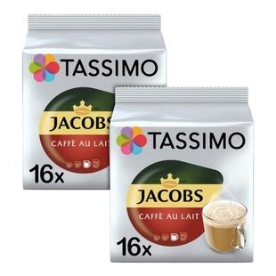 Набір кави в капсулах Tassimo Jacobs Caf&eacute; au Lait &ndash; 32 капсули TА32 фото