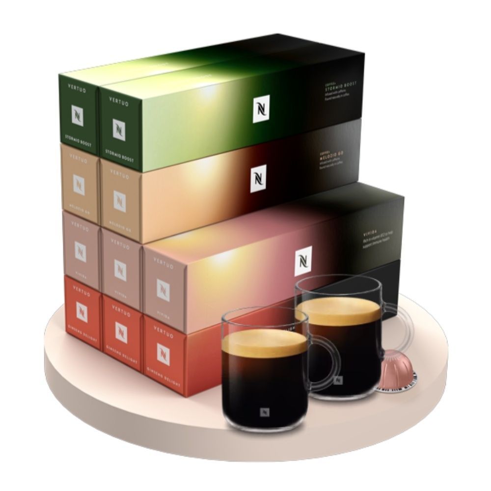 Набор кофе в капсулах Nespresso Vertuo 10 Sleeve Morning Boost Assortment &ndash; 100 капсул NАМ100 фото