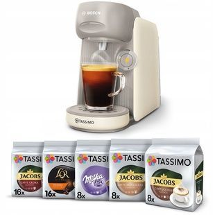 Набір Капсульна кавоварка Bosch Tassimo Finesse TAS167P Сream + 5 упаковок капсул Tassimo СТ1 фото