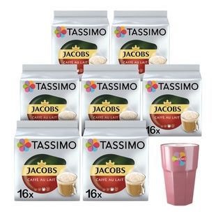 Набір кави в капсулах Tassimo Jacobs Caf&eacute; au Lait &ndash; 112 капсул TА112 фото