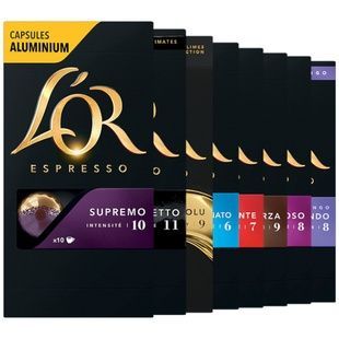 Набор кофе в капсулах Nespresso L'OR S&eacute;lection Best Sellers &ndash; 80 капсул LВ80  фото