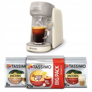 Набір Капсульна кавоварка Bosch Tassimo Finesse TAS167P Сream + 3 упаковки капсул Tassimo СТ7 фото