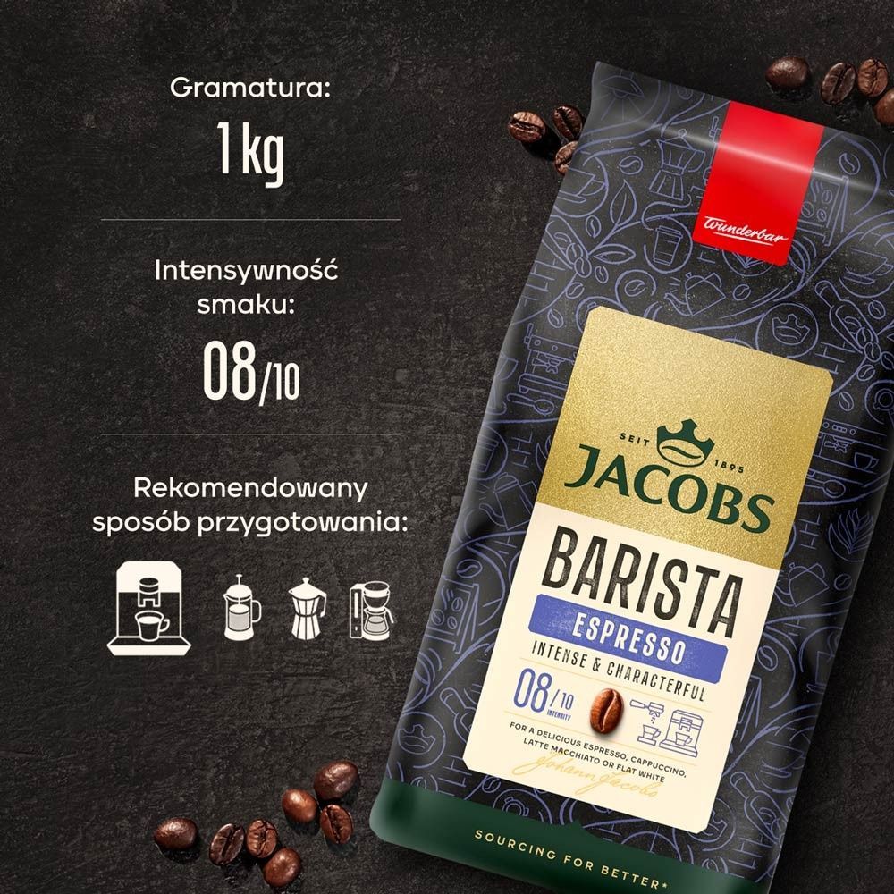 Кава в зернах Jacobs Barista Editions Espresso 1 кг cbn790 фото