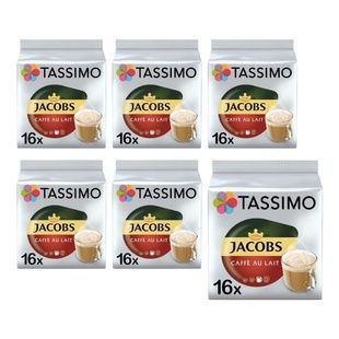 Набір кави в капсулах Tassimo Jacobs Caf&eacute; au Lait &ndash; 96 капсул TА96 фото