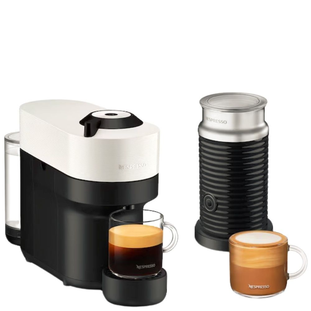 Кофемашина Nespresso Vertuo Pop & Aeroccino 3 Coconut White A3KGCV2EUWHNE фото