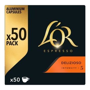 Кофе в капсулах Nespresso L'OR Maxi Pack Espresso Delizioso, 50 шт. LED50 фото