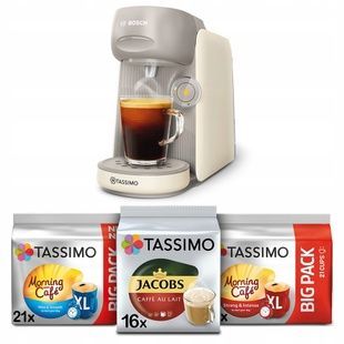 Набір Капсульна кавоварка Bosch Tassimo Finesse TAS167P Сream + 3 упаковки капсул Tassimo СТ10 фото
