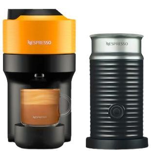 Кавоварка Nespresso Vertuo Pop & Aeroccino 3 Mango Yellow A3KGDV2EUYE-NE фото