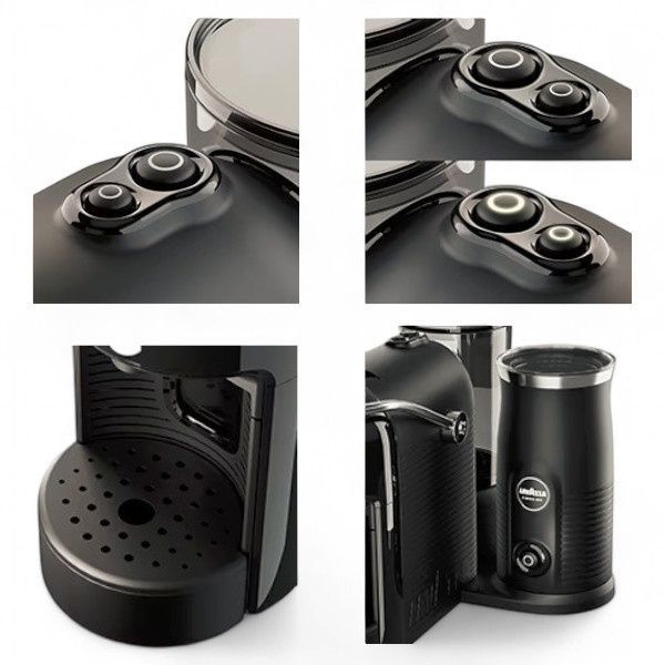 Капсульна кавоварка Lavazza A Modo Mio Jolie & Milk Evo Black LЕMB фото