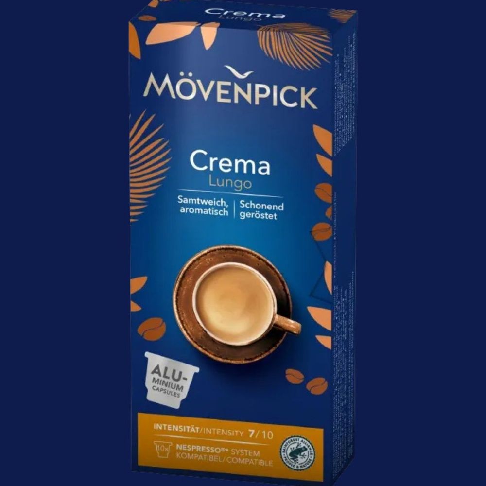 Кава в капсулах M&ouml;venpick Crema Lungo 10 шт 23457711 фото