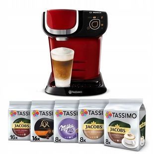 Набір Капсульна кавоварка Bosch Tassimo My Way Red + 5 упаковок капсул Tassimo СТ14 фото