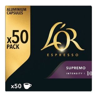 Кофе в капсулах Nespresso L'OR Maxi Pack Espresso Supremo, 50 шт. LES50 фото