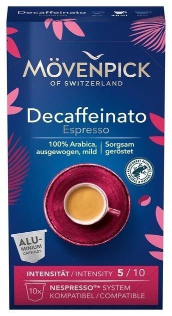 Кава в капсулах M&ouml;venpick Decaffeinato 10 шт 23457712 фото
