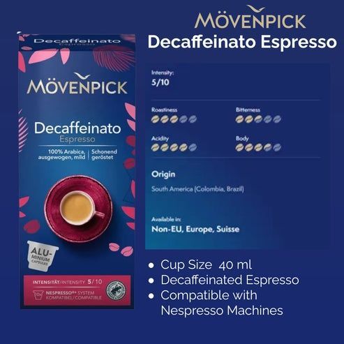 Кава в капсулах M&ouml;venpick Decaffeinato 10 шт 23457712 фото