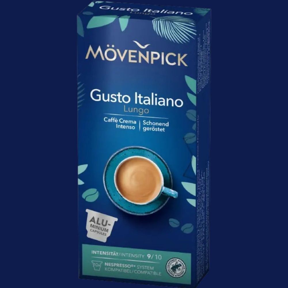 Кофе в капсулах M&ouml;venpick Gusto Italiano Lungo 10 шт 23457713 фото