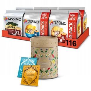 Набір кави в капсулах Tassimo Set 39 - 116 капсул T39 фото