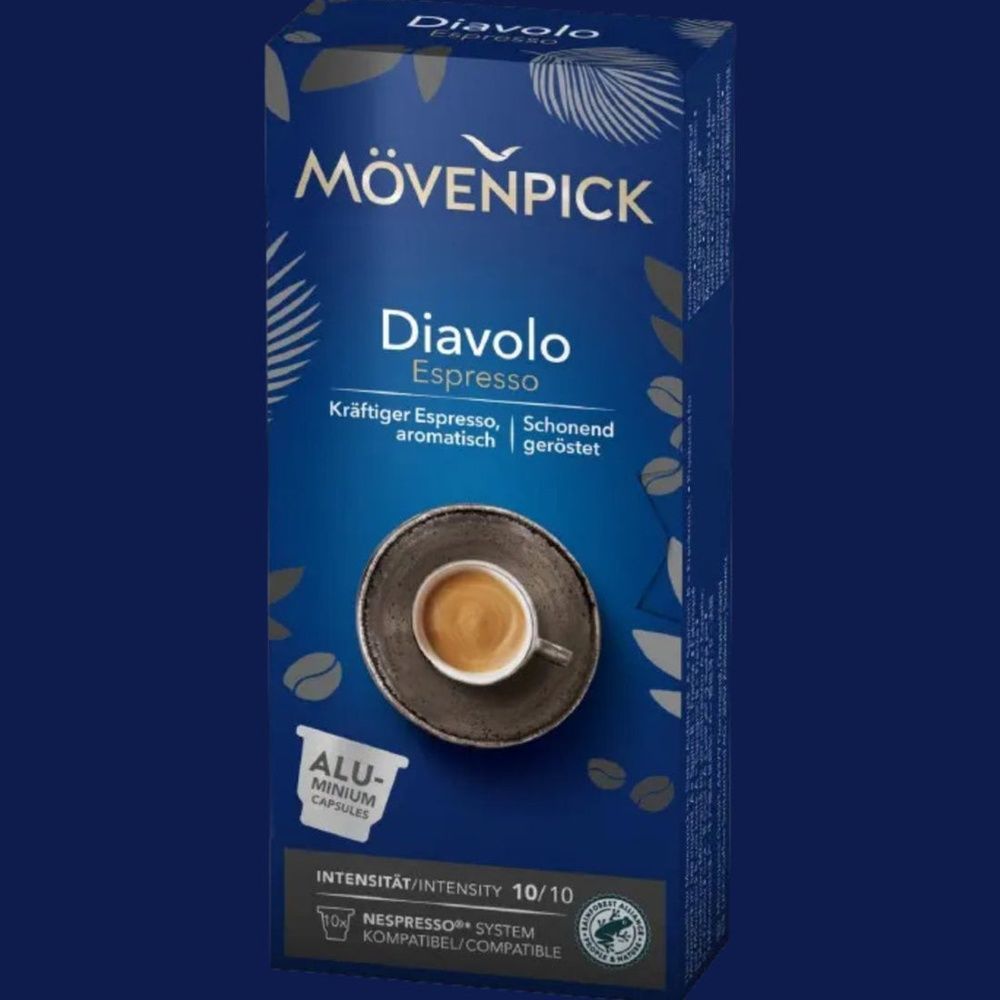 Кофе в капсулах M&ouml;venpick Diavolo Espresso 10 шт 23457720 фото