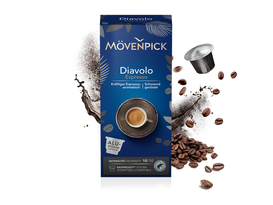 Кофе в капсулах M&ouml;venpick Diavolo Espresso 10 шт 23457720 фото