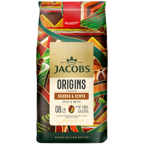 Кава в зернах Jacobs Origins Fusion Uganda & Kenya 1 кг cbn785 фото