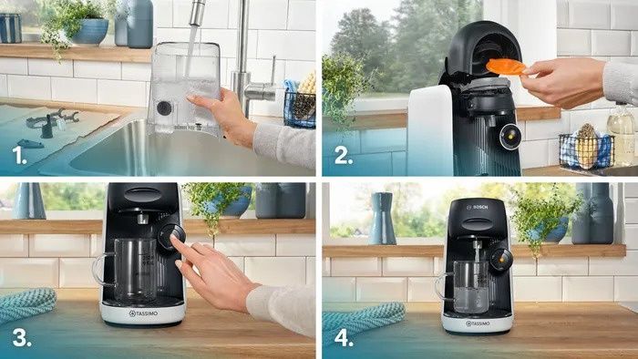 Капсульная кофеварка Bosch Tassimo Finesse TAS167P Black TAS167P W фото