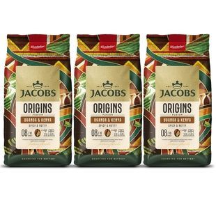 Набір кави в зернах Jacobs Origins Fusion Uganda & Kenya 3&times;1 кг cbn792 фото