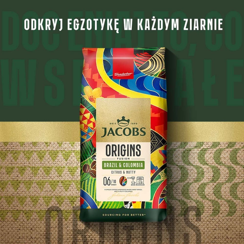 Набір кави в зернах Jacobs Origins Brazil&Colombia 3&times;1 кг cbn793 фото