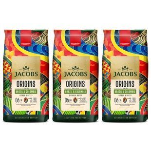 Набір кави в зернах Jacobs Origins Brazil&Colombia 3&times;1 кг cbn793 фото
