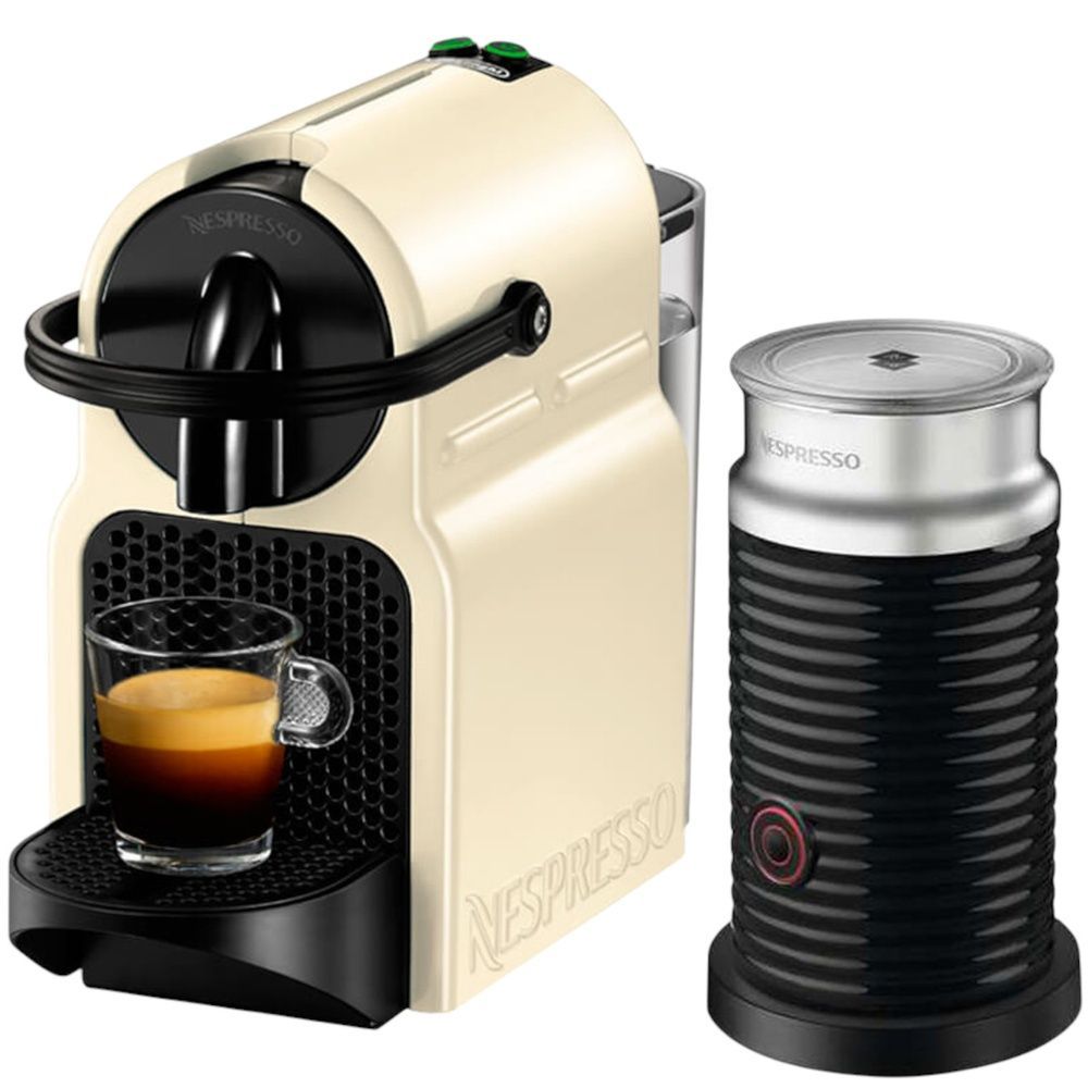 Капсульна кавоварка Nespresso Inissia & Aeroccino3 Vanilla Cream NIC фото