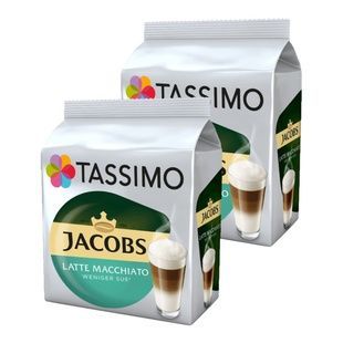 Набір кави в капсулах Tassimo Jacobs Macchiato Weniger S&uuml;&szlig; &mdash; 32 капсули TW32 фото