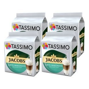 Набір кави в капсулах Tassimo Jacobs Macchiato Weniger S&uuml;&szlig; &mdash; 64 капсули TW64 фото